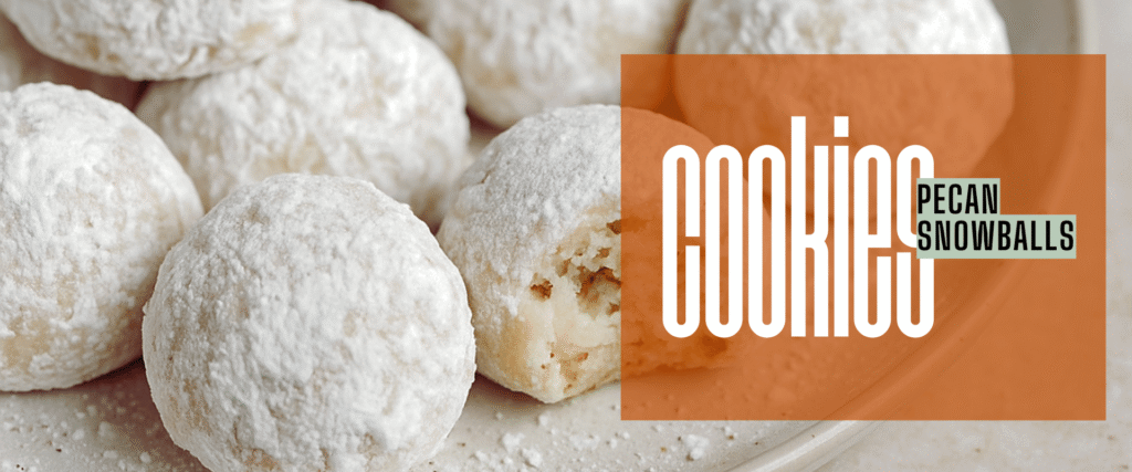 pecan snowball cookie header